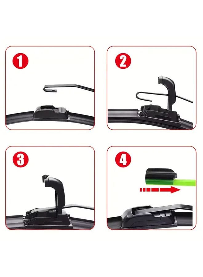 Citroen C1 MK1 2005 2014 Front Rear Windshield Wiper Blades 26 26 12 Inches - Image 4